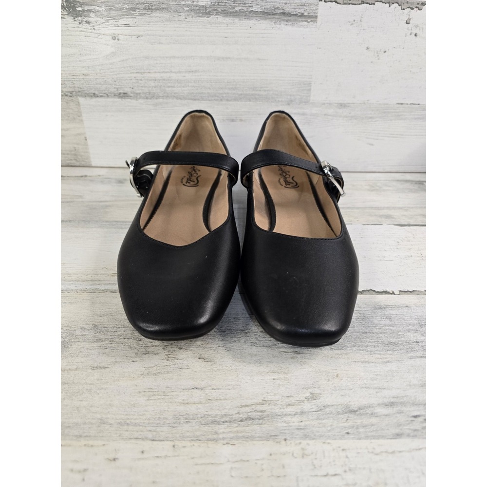 LifeStride Cameo MJ Black Mary‎ Jane Pumps Low Block Heel Shoes Womens 8.5M